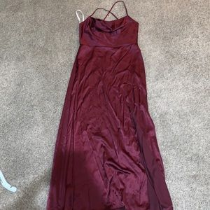 Size 14 maroon wedding dress